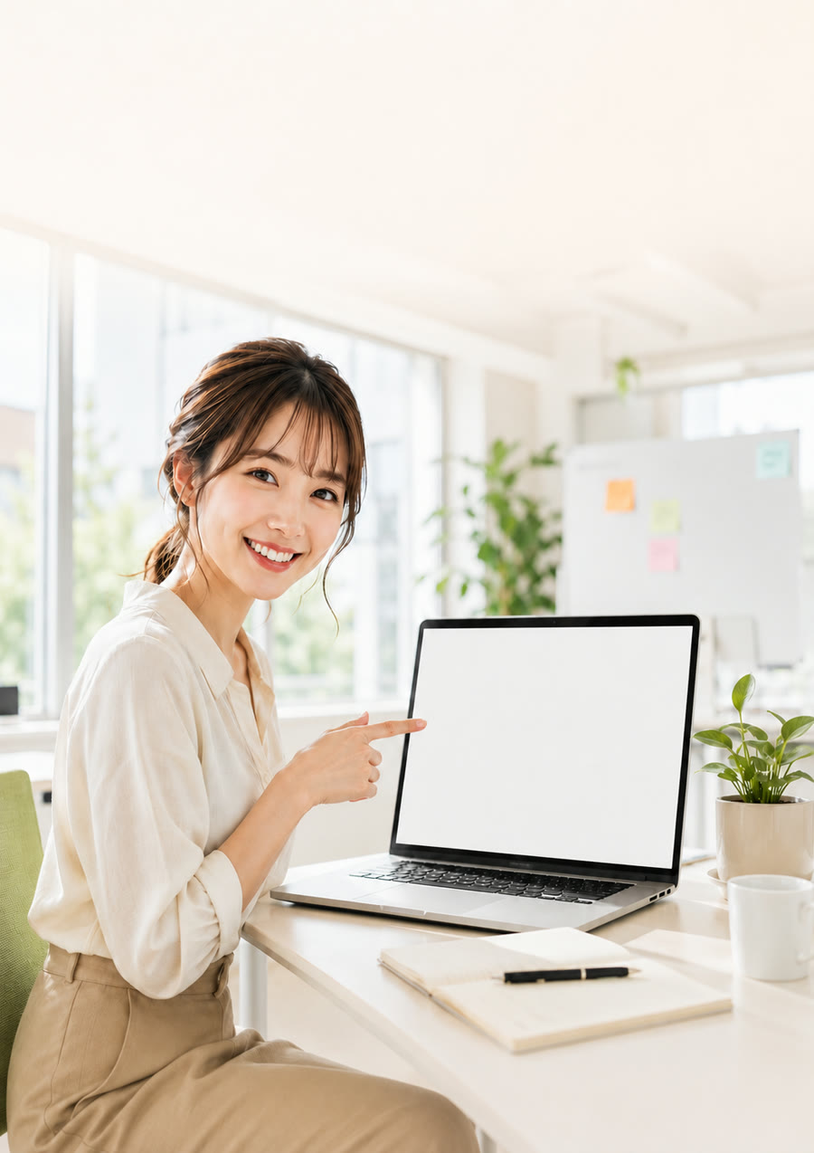 AI活用のポイントを指し示すイメージ